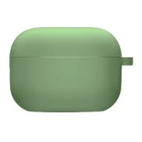 Силіконовий футляр з мікрофіброю для навушників Airpods Pro 2 (Spearmint)