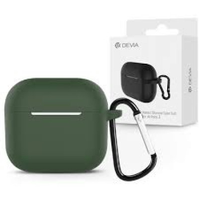 Чохол Devia для AirPods 3 Naked Silicone with Loophole Series (Green)