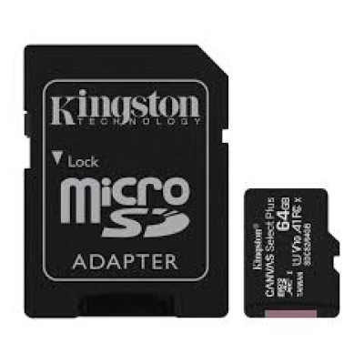 Карта памяті MicroSD Kingston 64GB Class 10 a1